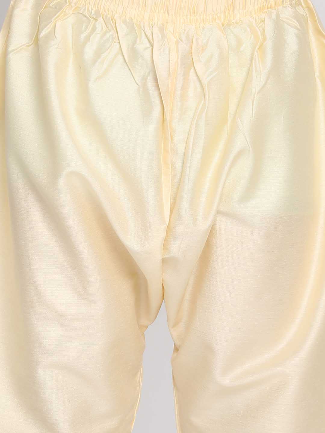 Boy's Black Indo Western Jacket With Kurta And Pyjama Set - Image 5