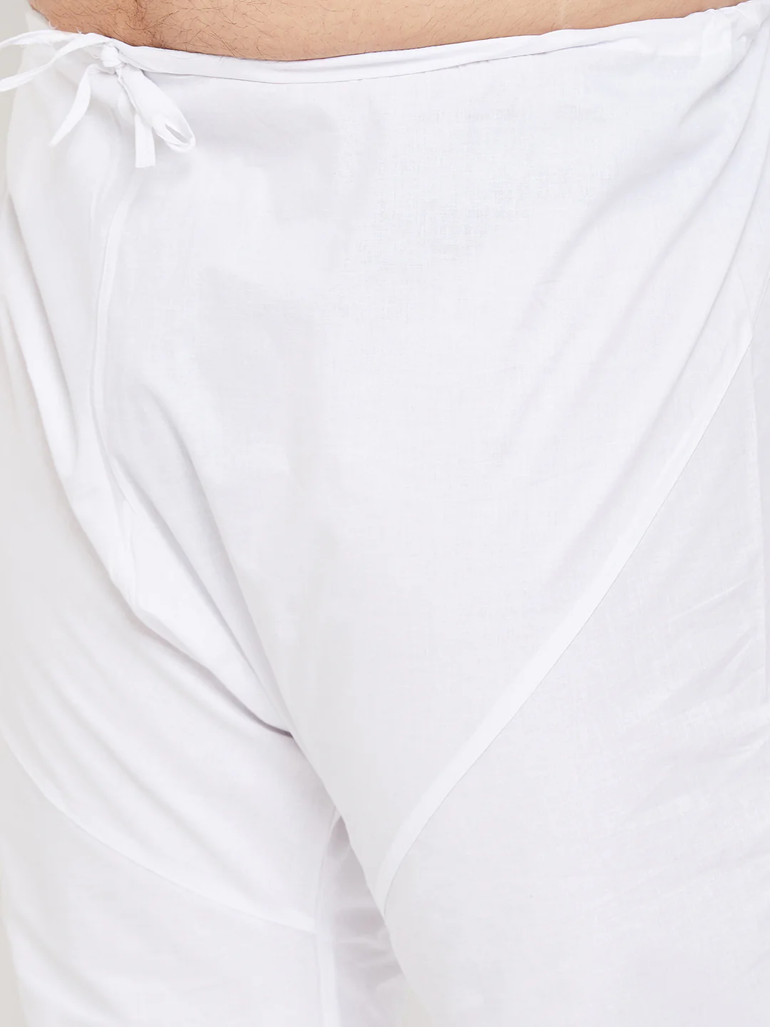 Men's Plus Size Aqua Blue Cotton Kurta And Pyjama Set - Image 5