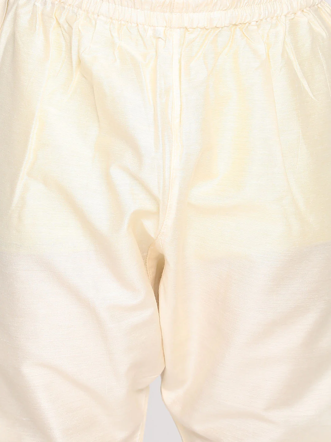 Boy's' Multicolored-Base-Turquoise Indowestern Set - Image 5