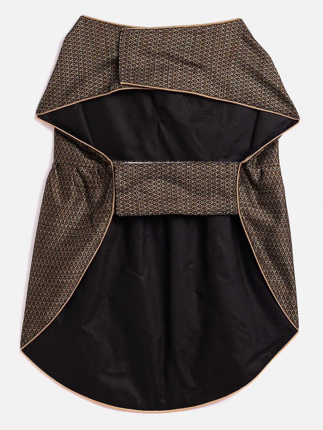 Dogs' Black Woven Silk Blend Dress - Image 3