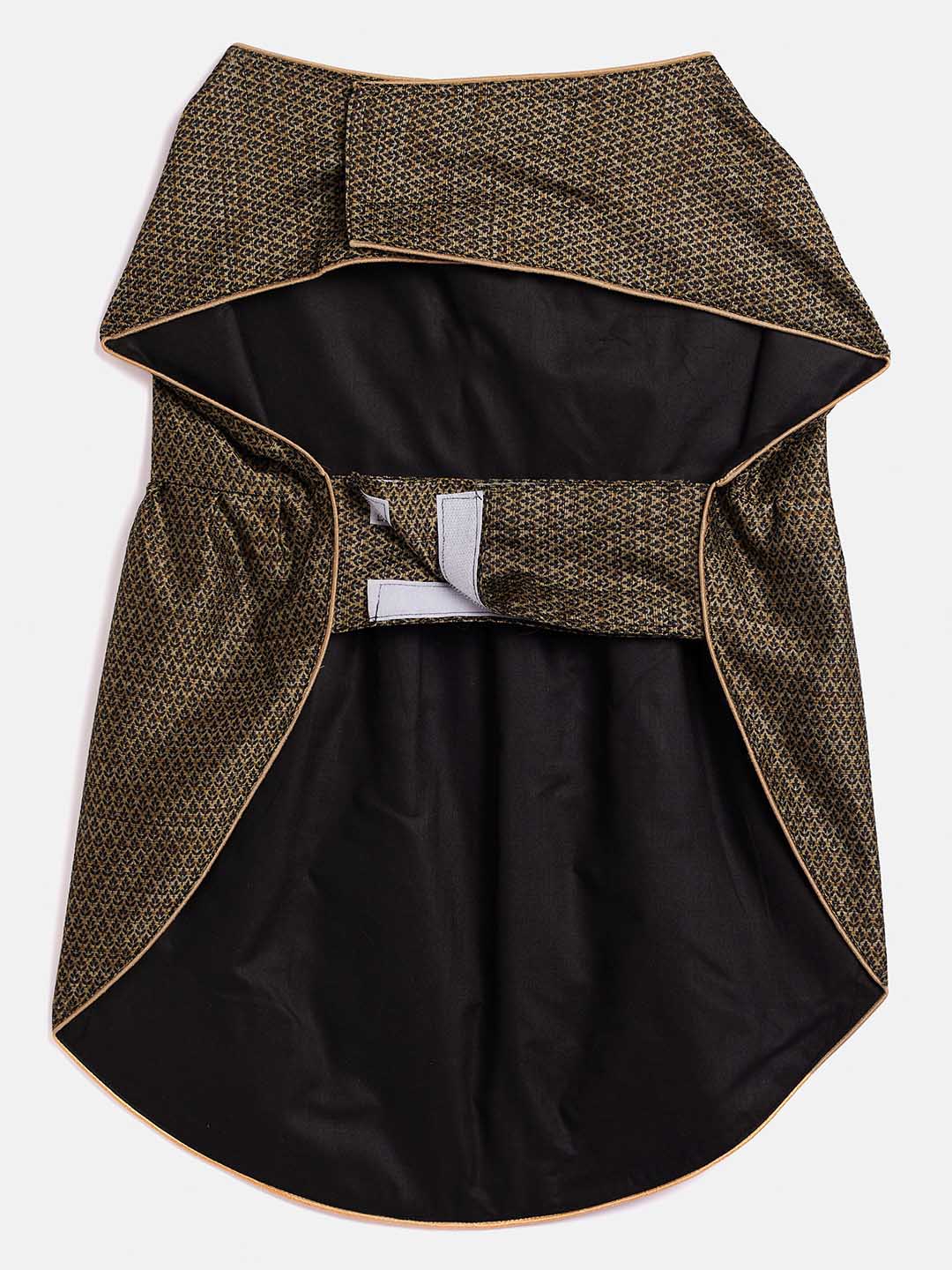 Dogs' Black Woven Silk Blend Dress - Image 4