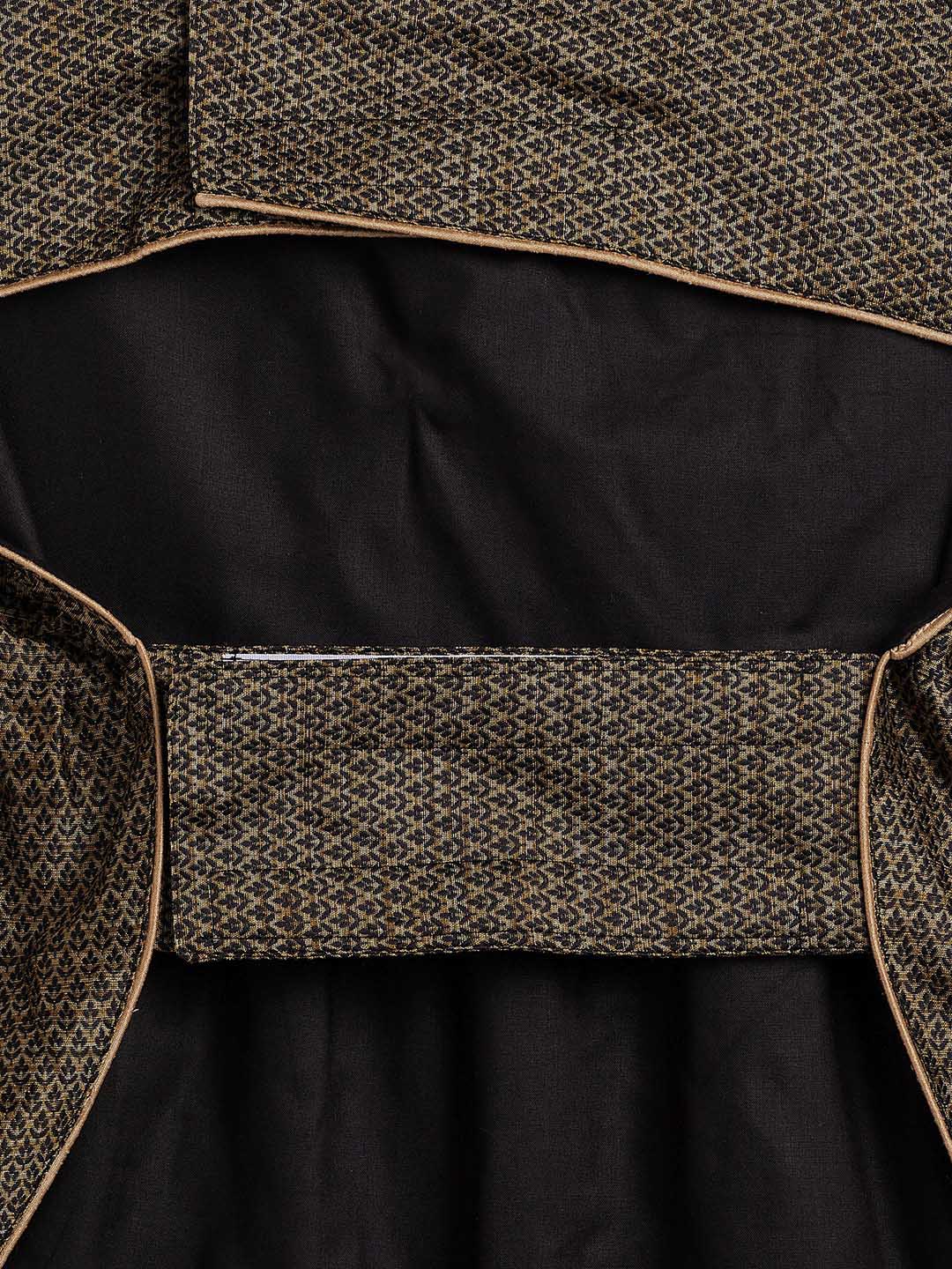 Dogs' Black Woven Silk Blend Dress - Image 5