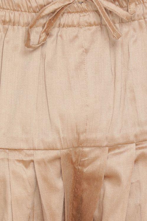 Men's Rose Gold Cotton Silk Blend Dhoti - Image 3