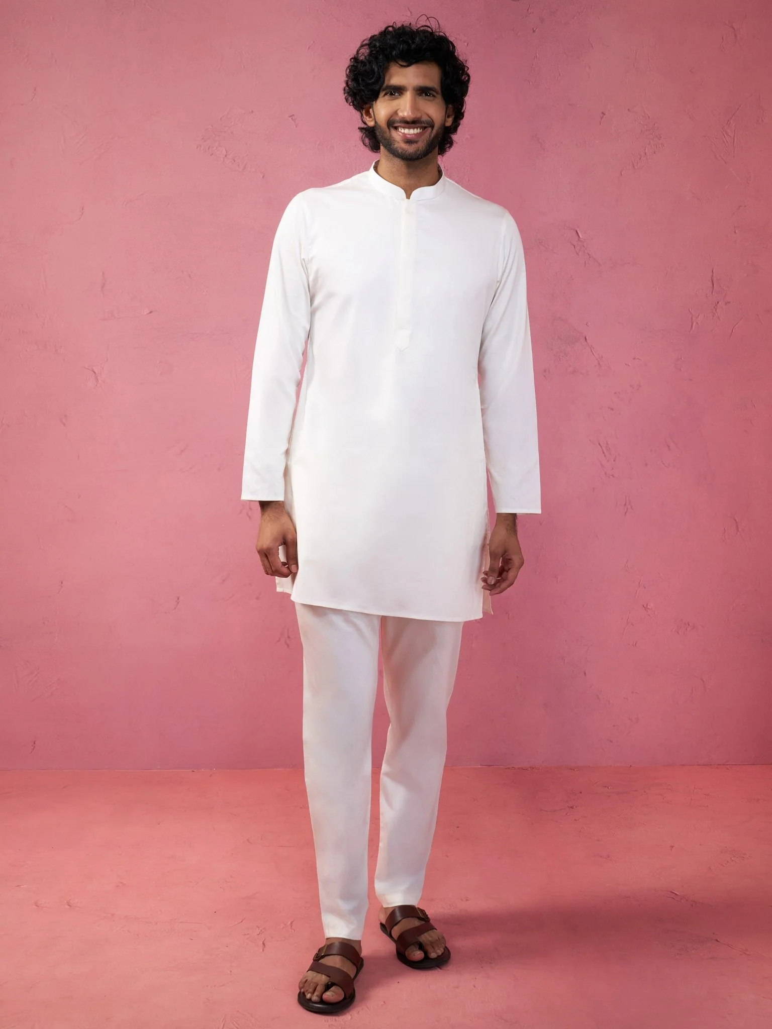 Men's Turquoise Nehru Jacket Set - Image 6