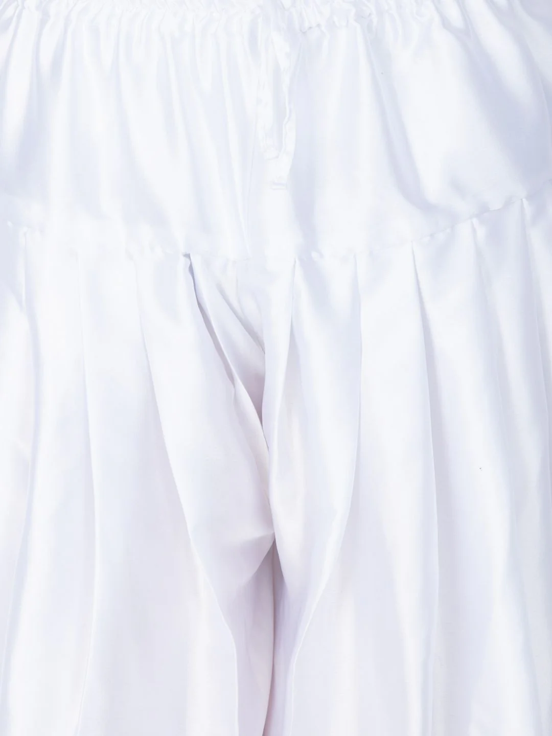 Men's White Satin Dhoti - Image 3