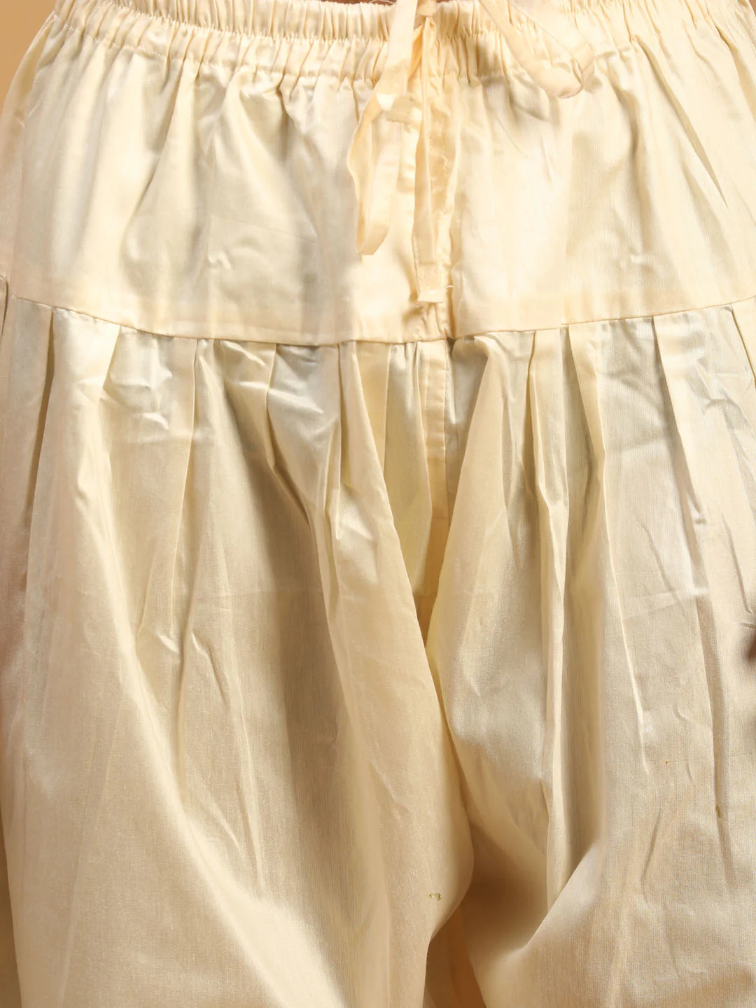 Men's Cream Mirror Jacket With Kurta Patiala Set - Image 5