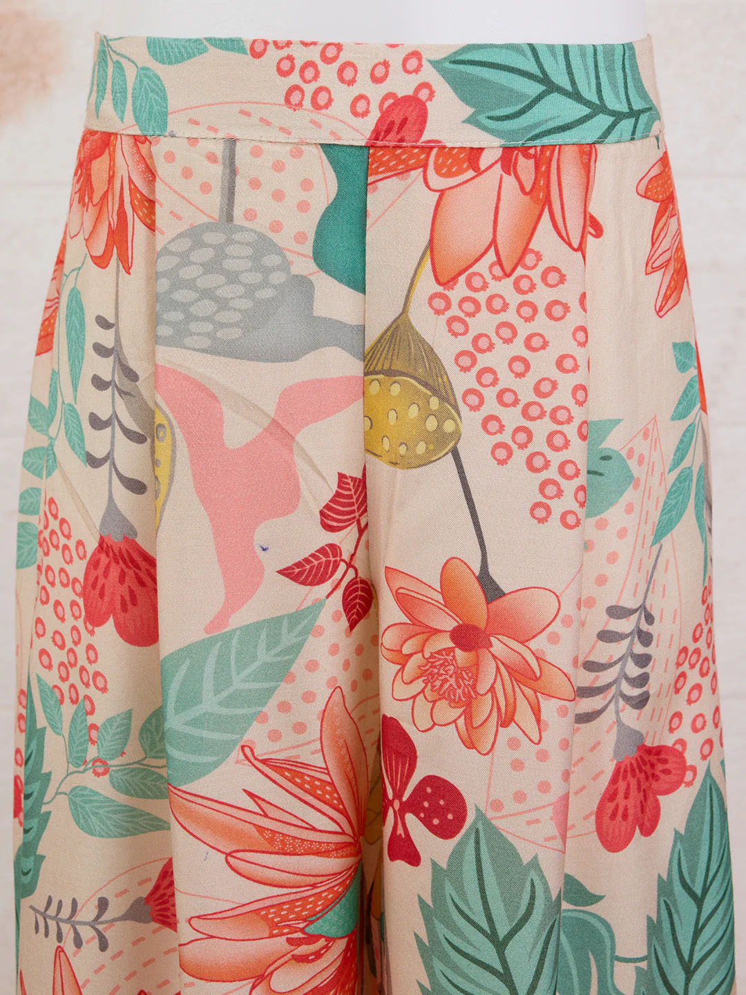 Vastramay Girls' Cream Cotton Kurta with Palazzo Set - Image 6