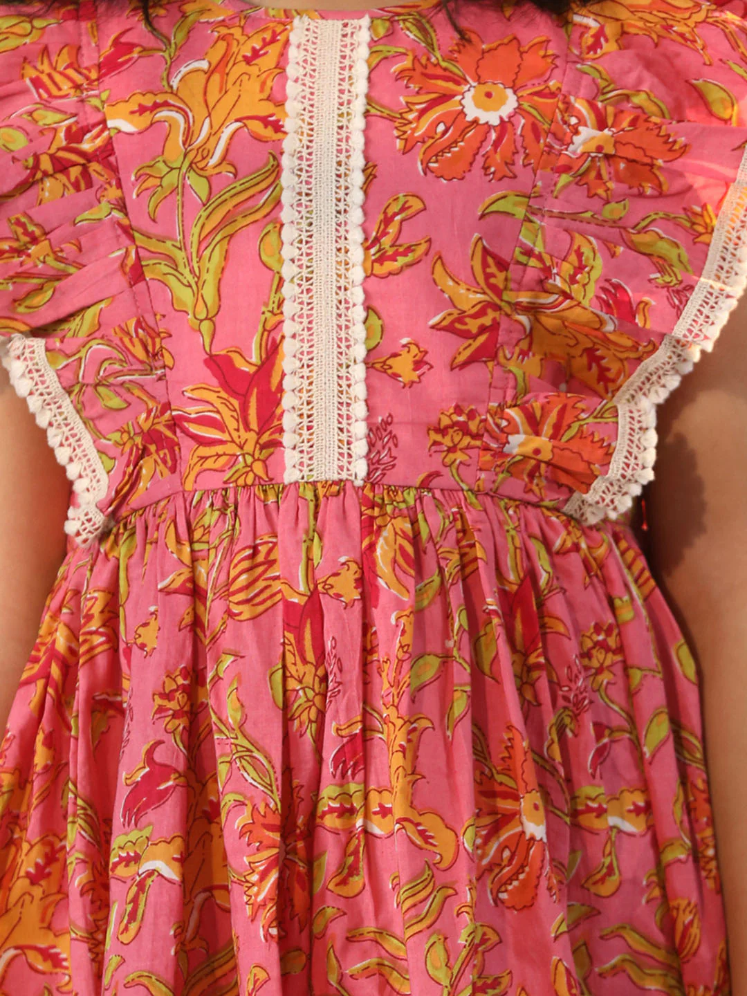 Girl's' Pink Dress - Image 4