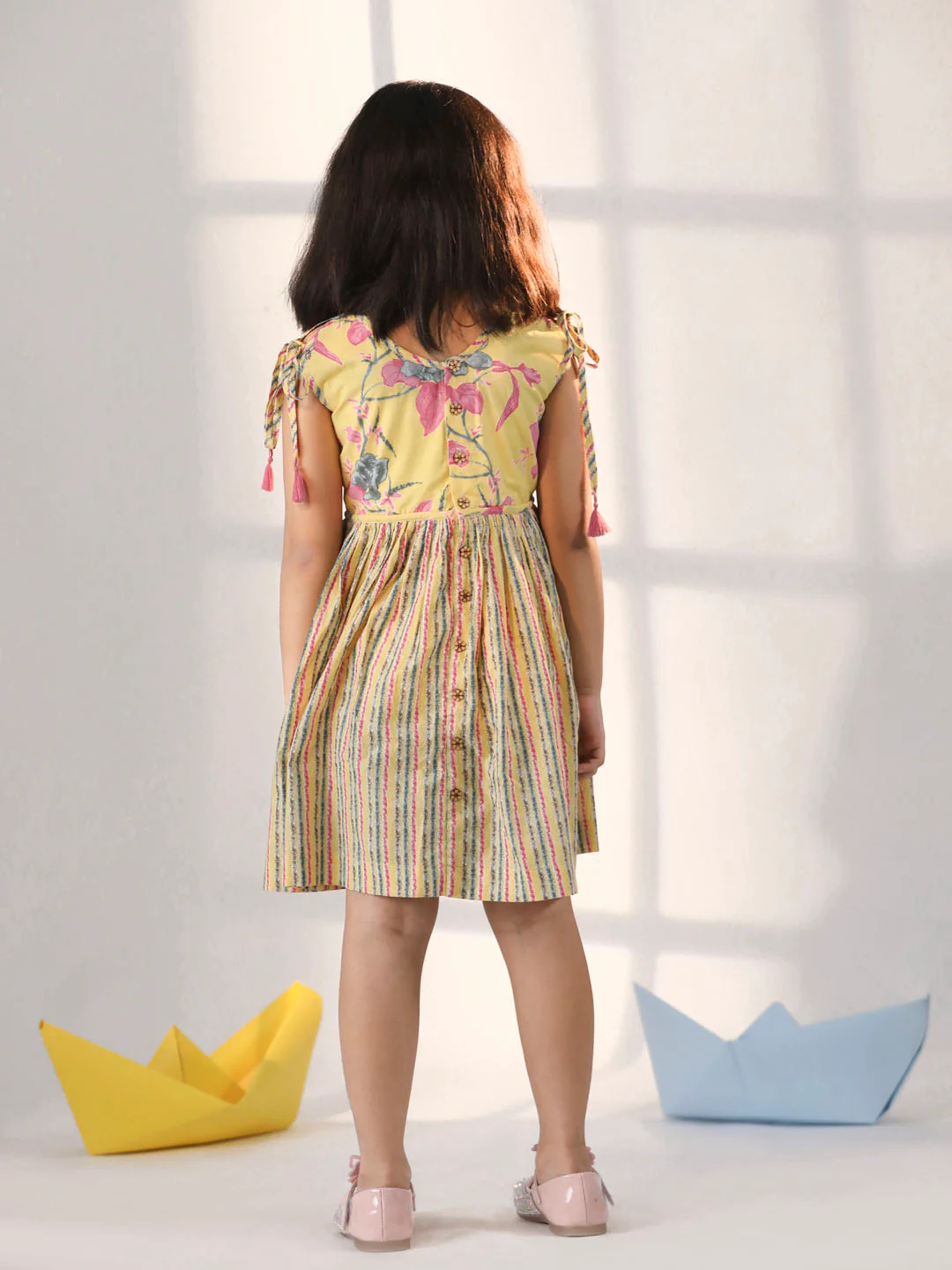 Girl's' Yellow Dress - Image 3